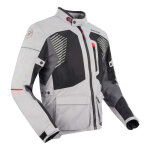 Veste textile bering bakundu gris / noir / rouge - 2xl
