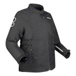 Veste textile bering lady pamela queen size noir / blanc - grandes taill