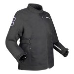 Veste textile bering lady pamela queen size noir / lilas - grandes taill