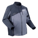 Veste textile bering oxygen king size noir / gris grandes tailles - w