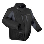 Veste textile bering siberia king size noir / gris grandes tailles -