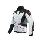 Veste textile dainese tempest 3 d - dry glacier - gray / noir / rouge - 44