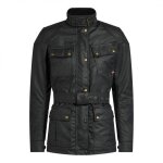 Veste textile femme belstaff trialmaster pro wax racing lady noir - 48 -