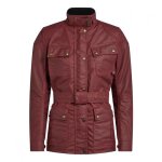Veste textile femme belstaff trialmaster pro wax racing lady rouge - 38