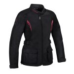 Veste textile femme bering lady virginia noir / fushia - t1