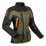 Veste textile femme bering lady zephyr noir / kaki / orange - t1