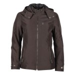 Veste textile femme helstons claire primaloft  marron - l