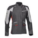 Veste textile femme ixon balder lady noir / gris / rouge - xs