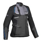 Veste textile femme ixon eddas lady gris / noir / bleu - m