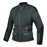 Veste textile femme ixon m - njord lady gris clair / bleu / rouge fluo - xs