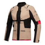 Veste textile femme ixon m - skeid lady sable / noir / rouge - l