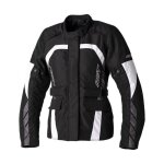 Veste textile femme rst alpha 5 noir / blanc - xs