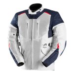 Veste textile furygan brooks vented + bleu / pearl / rouge - m