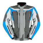 Veste textile furygan voyager 3c bleu / gris / gris anthracite - l