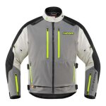 Veste textile icon raiden gris / jaune hi - viz ce - 2xl