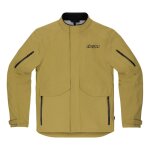 Veste textile icon stormhawk tan brun clair wp - xl