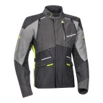 Veste textile ixon balder noir / gris / jaune - s