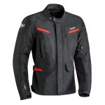 Veste textile ixon summit 2 noir / rouge - s