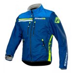 Veste textile kenny softshell enduro navy / jaune fluo - m