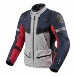 Veste textile rev it defender 3 gtx rouge / bleu - m