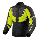 Veste textile rev it move h2o noir / jaune fluo - s