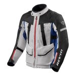Veste textile rev'it sand 4 h2o argent / bleu - l