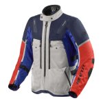 Veste textile rev it sand 5 h2o silver / blue - s