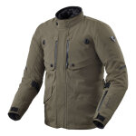 Veste textile rev it trench 2 gtx black / olive - s