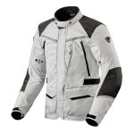 Veste textile rev'it voltiac 3 h2o argent / noir - xl