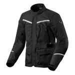 Veste textile rev'it voltiac 3 h2o noir / argent - 5xl