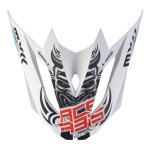 Visi�re casque cross acerbis profile 4 blanc / bleu / rouge