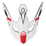 Visi�re de casque cross acerbis profile 5 blanc / rouge
