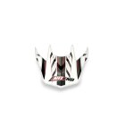 Visi�re casque cross noend defcon 5 blanc / rouge