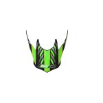 Visière casque cross noend defcon 5 noir / vert mat Visière casque cross noend defcon 5 noir / vert mat