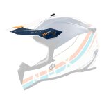 Visi�re pour casque cross nox n633 airshock blanc / orange / bleu