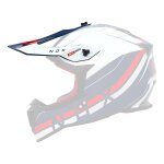 Visi�re pour casque cross nox n633 airshock blanc / rouge / bleu