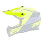 Visi�re pour casque cross nox n633 revolt jaune / bleu