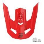 Visi�re pour casque cross shot speed heavy red glossy