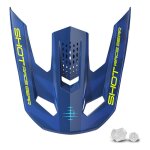 Visi�re pour casque cross shot speed tiger blue glossy