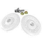 Visserie blanche casque jet double visi�re aero sb18 (la paire)