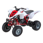 Yamaha quad 660 raptor 2005 1:12 newray rouge / blanc