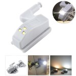0. 3w charni�re int�rieure universelle led capteur lampe placard 3 led veilleuse auto on / off ampoule ...