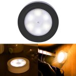1. 2w 6 leds chaud blanc / blanc / jaune lumi�re d�coration night light pour voiture, h�tel, couloir, ...