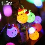 1, 5 m bonhomme de neige led vacances guirlande lumineuse, 10 led 2 x piles aa batterie aliment chaud ...