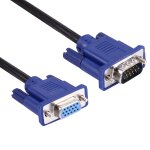 1. 5 m bonne qualit vga 15 broches mle  vga 15 broches femelle cble pour moniteur lcd, projecteur, ...
