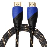 1. 8m hdmi 1. 4 version 1080p fil net ligne bleu noir t�te hdmi m�le vers hdmi m�le connecteur audio ...