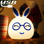 1 w creative cartoon color� toucher pat sensor usb de charge led d�coration lampe nouveaut� cadeau night ...