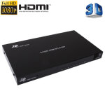 1 x 8 rpartiteur hdmi full hd 1080p avec commutateur, version v1. 4, support 3d et 4k x 2k (noir)