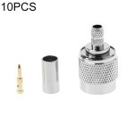 10 connecteurs tnt coaxiaux mles tnc pour cble rg58 rg142 rg400 lmr195