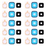 10 lunette arri�re et cache de lentille avec autocollant pour galaxy alpha / g850